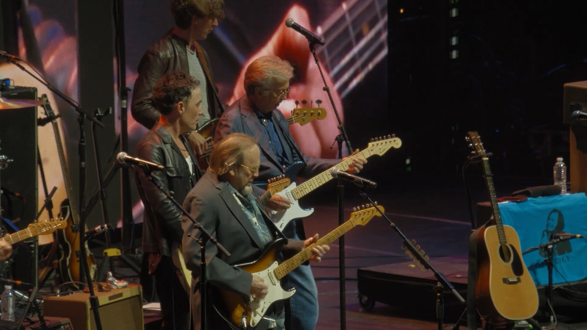 With Jakob Dylan, Eric Clapton, Stephen Stills